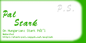 pal stark business card